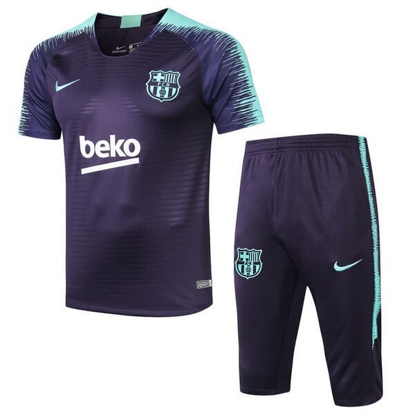 Entrainement Barcelone Ensemble Complet 2018-19 Bleu Vert